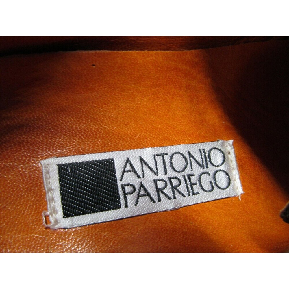 Antonio Parriego Mens Brown Leather And Nubuck Derbys Size US 9 EUR 42 - Picture 6 of 9